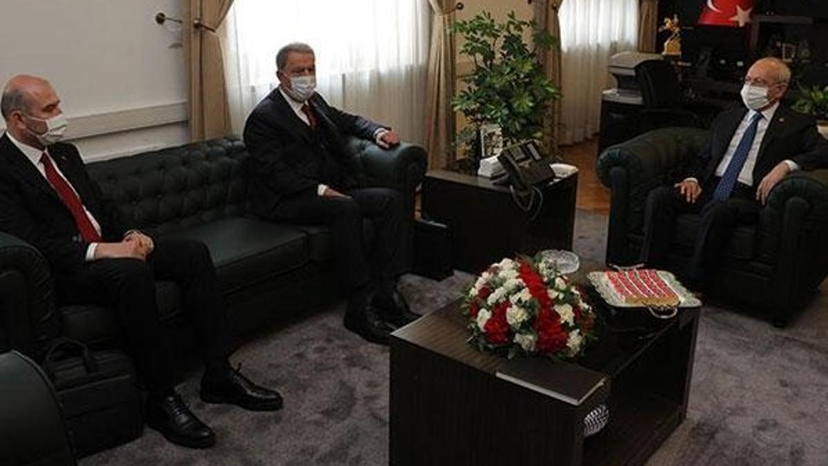 Bakanlar Akar ve Soylu'dan, Kılıçdaroğlu'na ziyaret