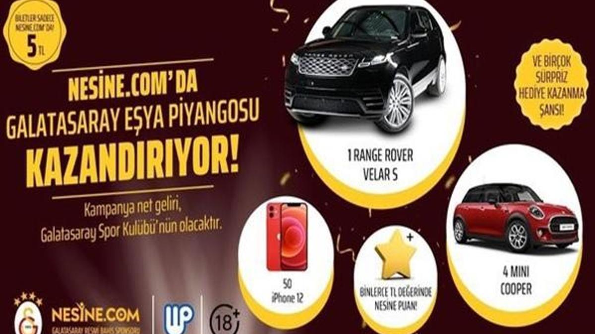 Galatasaray eşya piyangosu ne zaman açıklanacak? Nesine Galatasaray eşya piyangosu sonuçları nereden sorgulanacak?