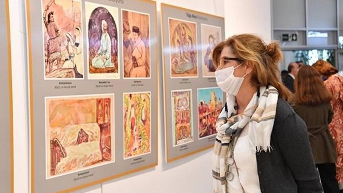 Azeri Ressam Mikayıl Abdullayev anısına Maltepe'de sergi açıldı