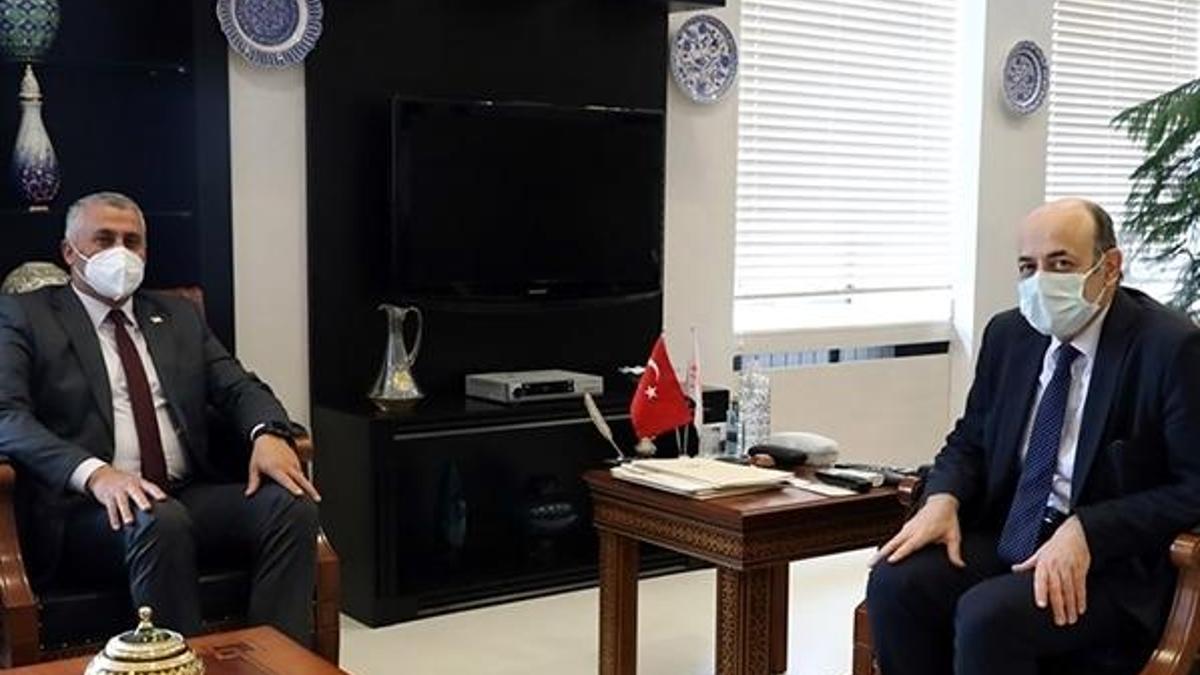 YÖK Başkanı Saraç, KKTC Milli Eğitim ve Kültür Bakanıyla görüştü