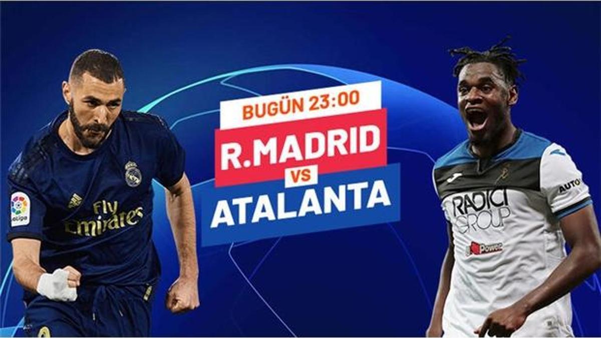 Real Madrid ile Atalanta maçı Tek Maç ve Canlı Bahis seçenekleriyle Misli.com’da