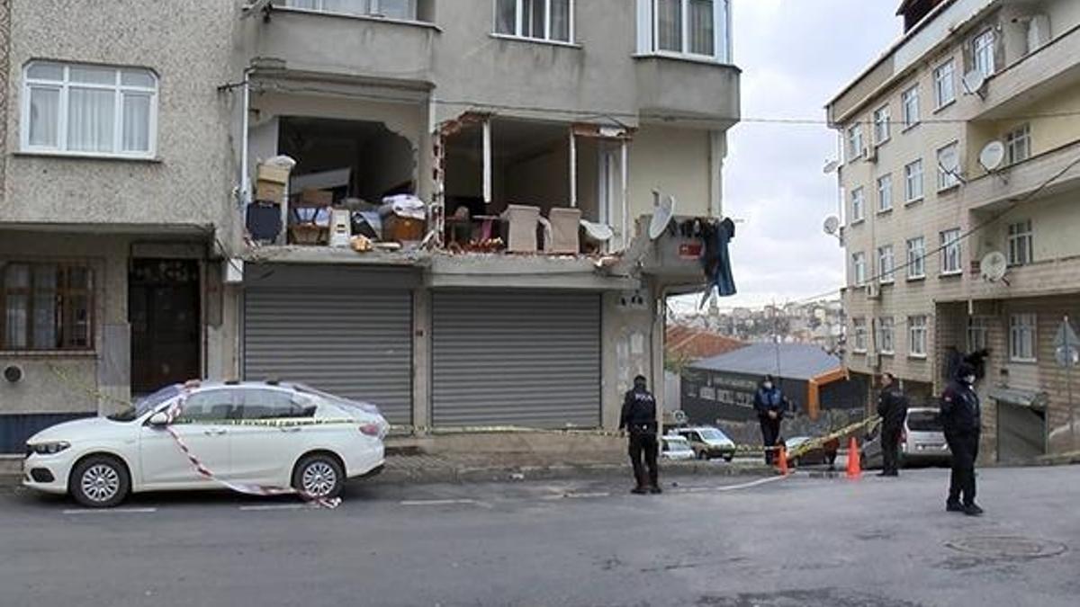 Gaziosmanpaşa'da patlama olan binada inceleme