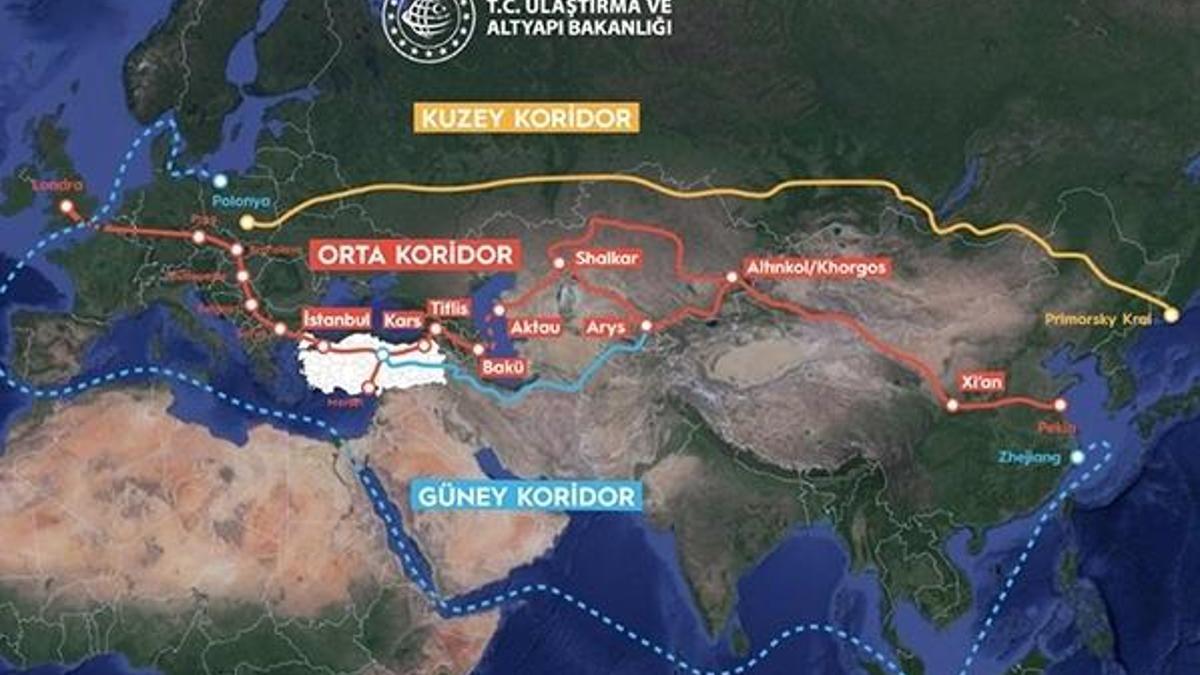 'Süveyş Kanalı'na alternatif en uygun rota 'Orta Koridor''