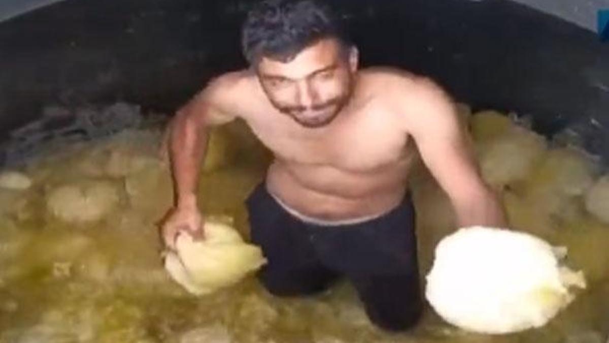 Mide bulandıran görüntüler! Fabrikada skandal