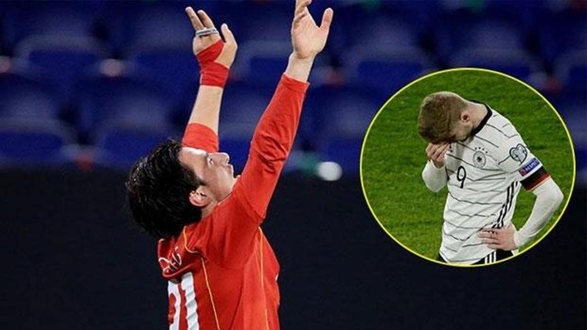 Eljif Elmas ve Pandev attı, Almanya yıkıldı! Kuzey Makedonya...
