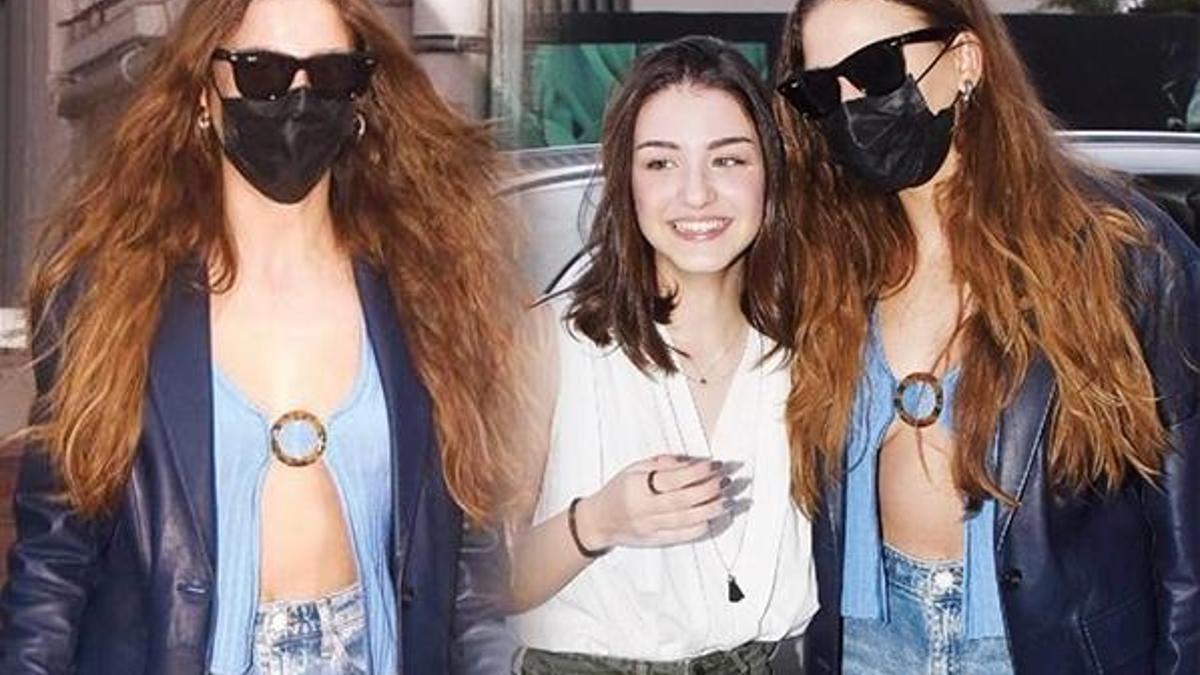 Serenay Sarıkaya hemen aracından indi! 'Üşümüyor musun?'