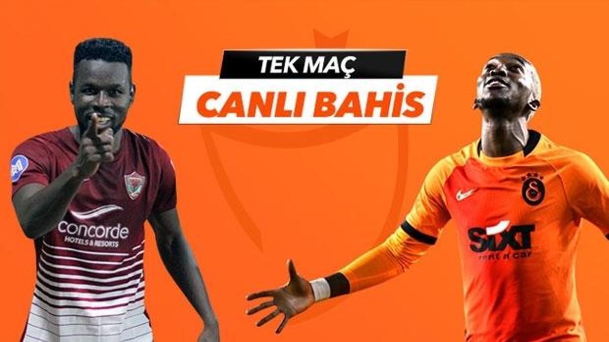 Hatayspor - Galatasaray maçı Tek Maç ve Canlı Bahis seçenekleriyle Misli.com’da