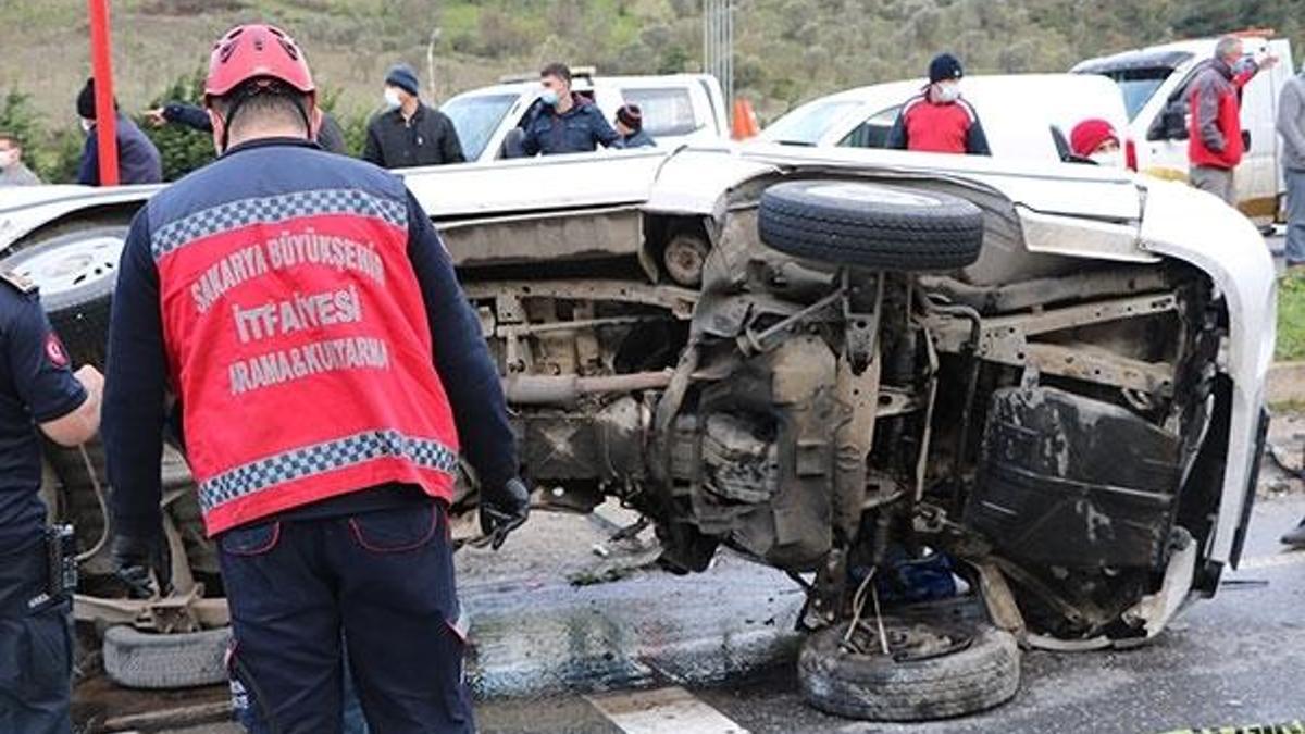 Düzce'de TEM yolunda 12 araç çarpıştı: 8 yaralı