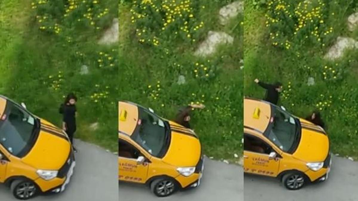 Taksici, aracını evden ayrılan kız kardeşinin üzerine sürdü!