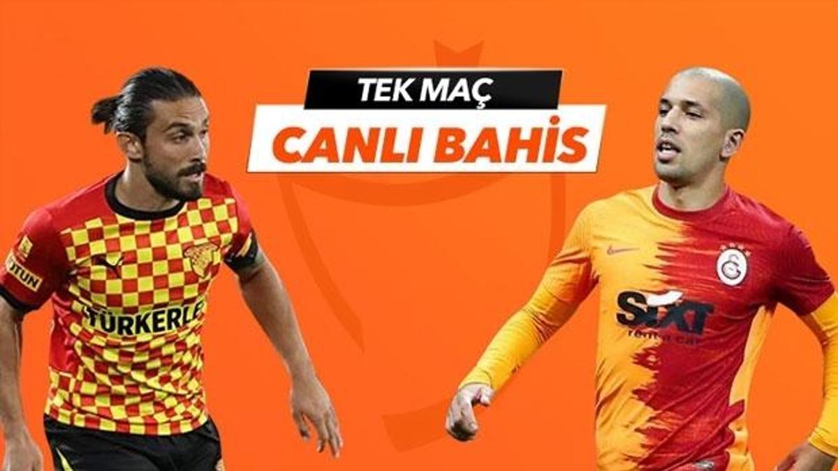 Göztepe - Galatasaray maçı Tek Maç ve Canlı Bahis seçenekleriyle Misli.com’da