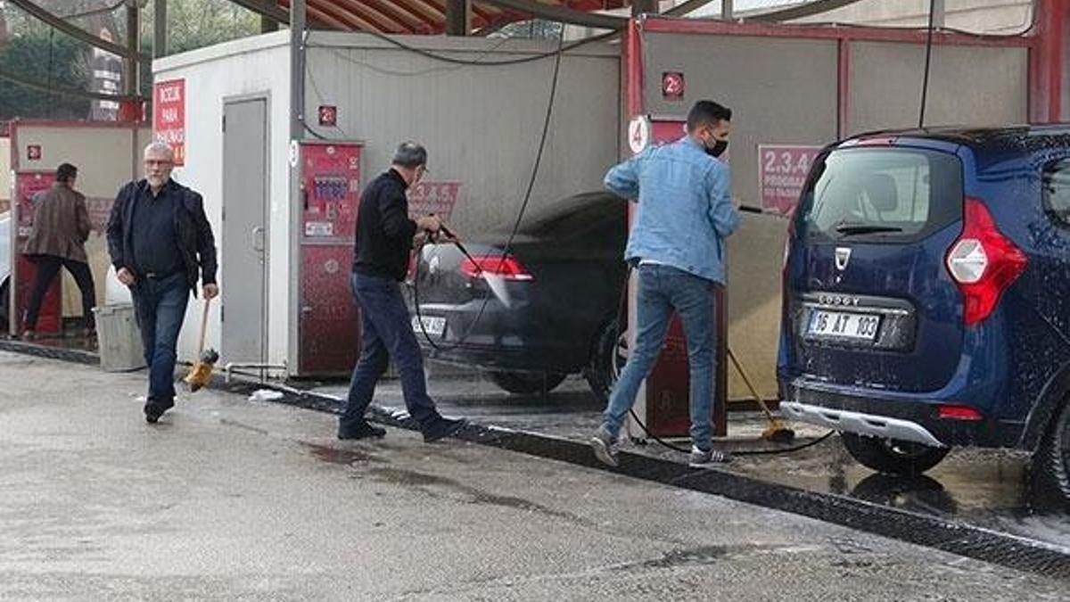 Oto yıkamacılar doldu taştı! Kimse beklemiyordu, yasak dinlemediler