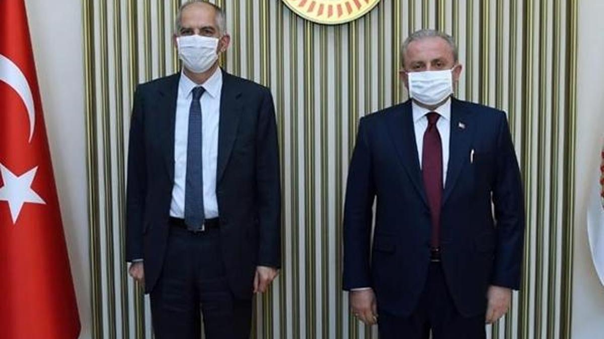 Meclis Başkanı Şentop, Fransa'nın Ankara Büyükelçisi ile görüştü