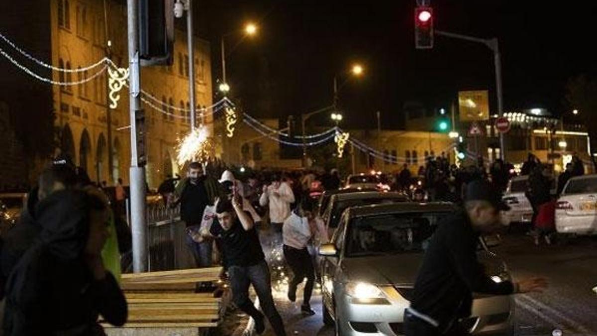 İsrail polisi yine Filistinlilere müdahale etti