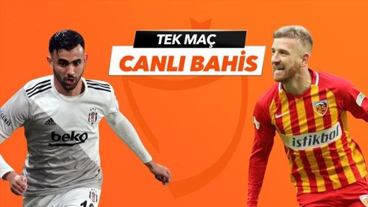 Beşiktaş - Kayserispor maçı canlı bahis heyecanı Misli.com'da