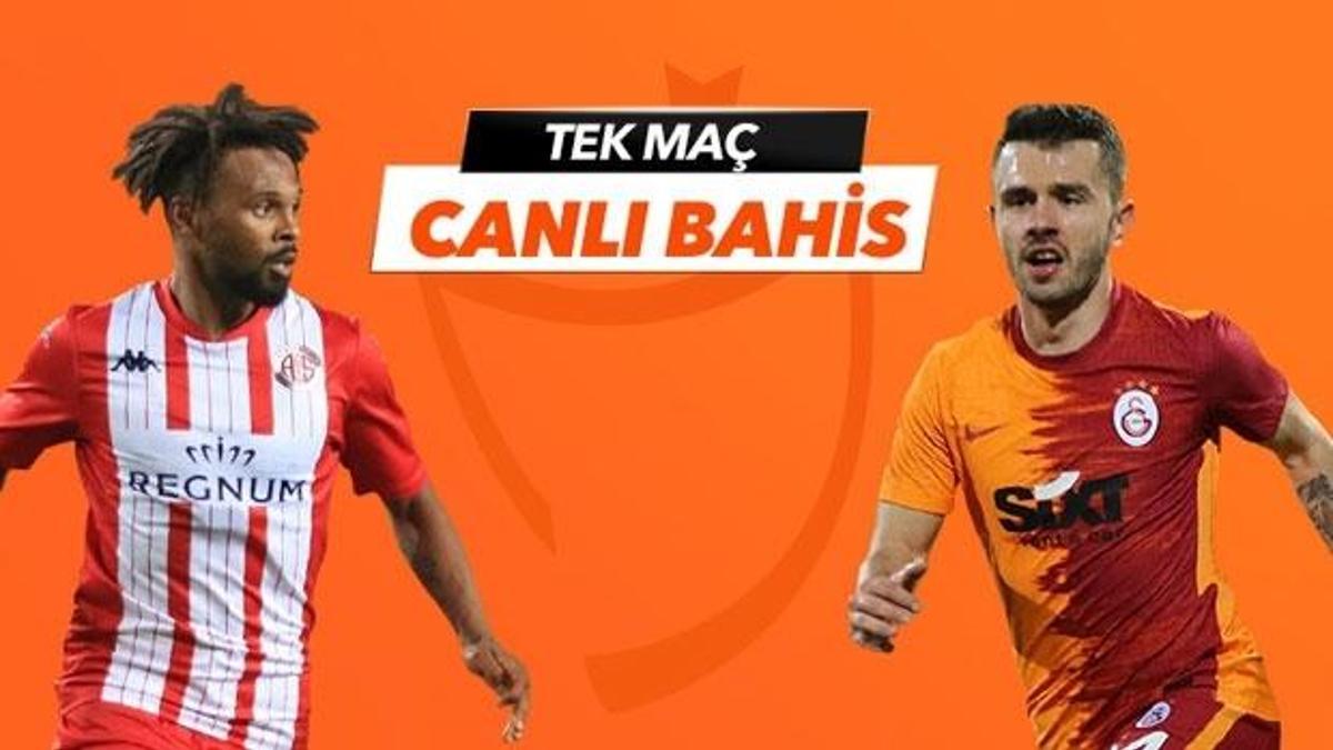 Antalyaspor - Galatasaray maçı canlı bahis heyecanı Misli.com'da