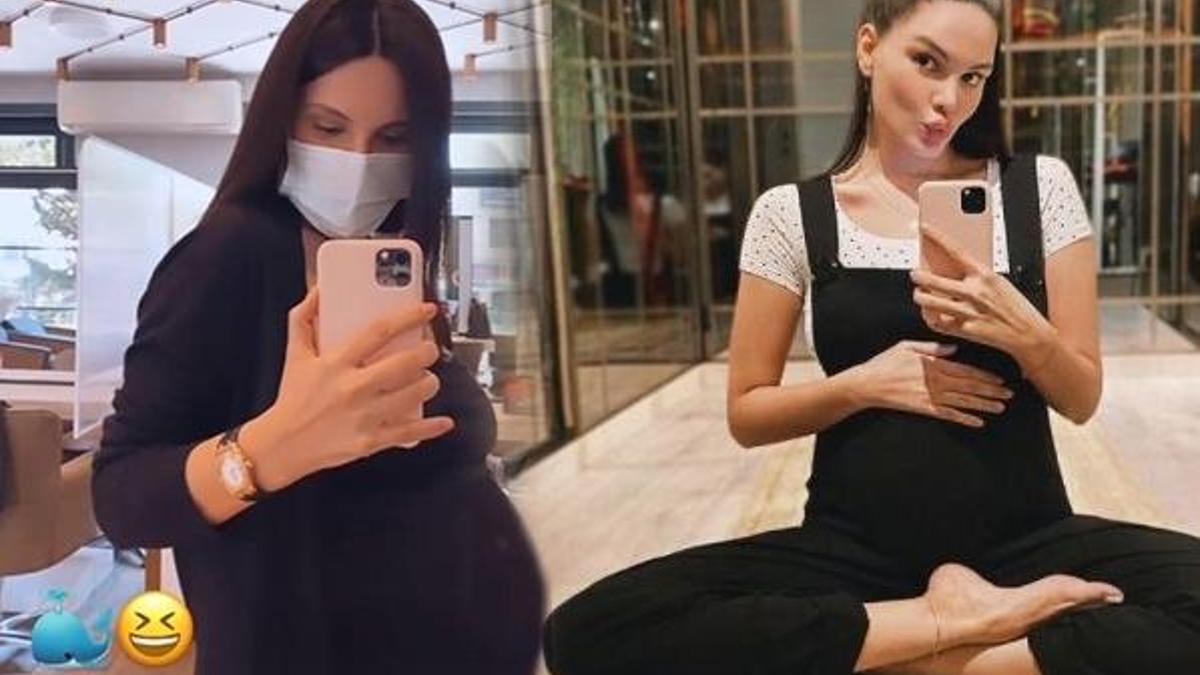 Almeda Abazi'den karnı burnunda poz