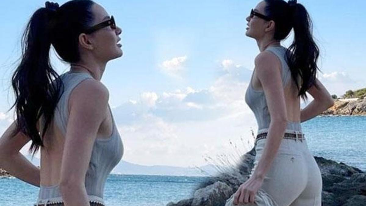 Yasemin Özilhan'ın tatil şıklığı!
