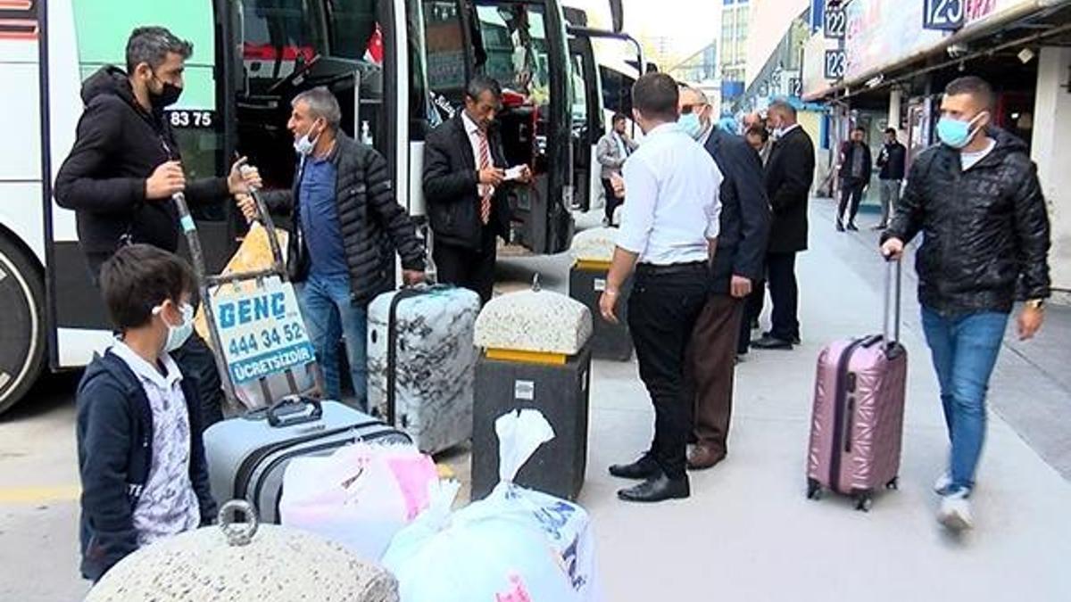 Otogarda bilet satış sistemleri kilitlendi! İstanbul'dan göç başladı