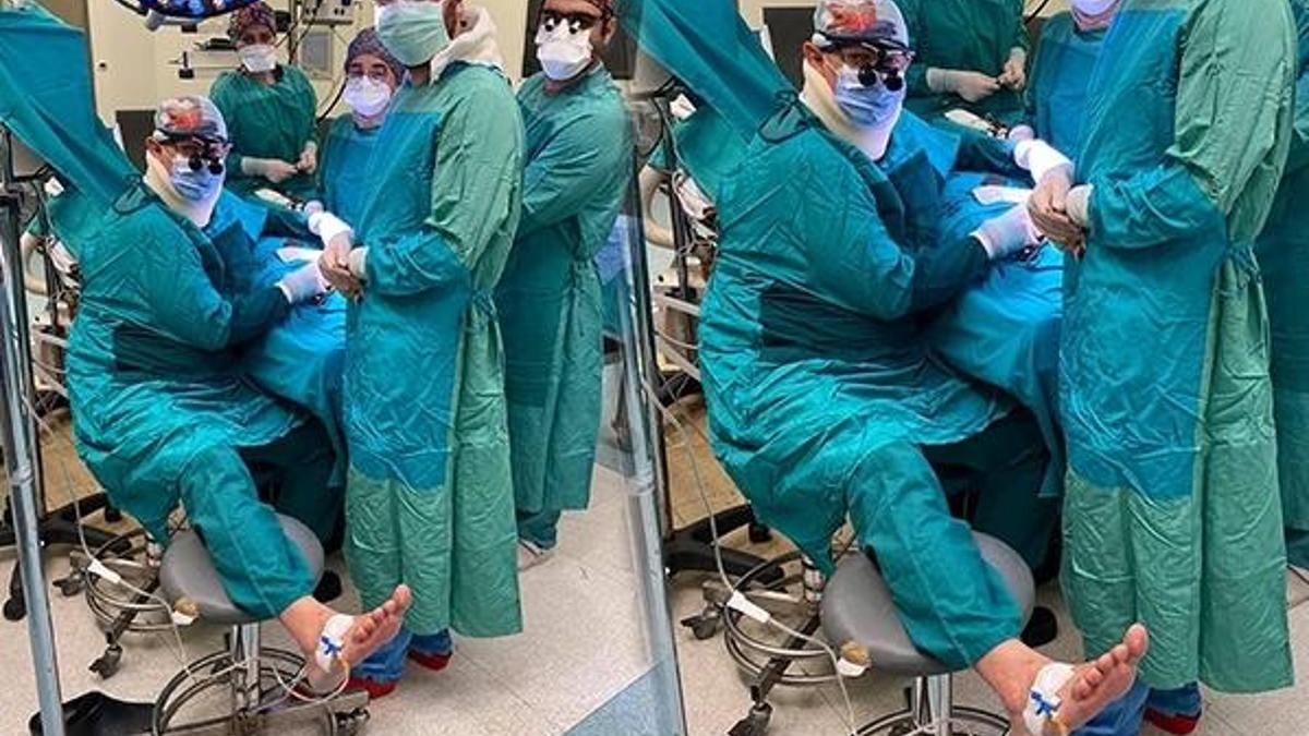 Ameliyatta aniden fenalaşan doktor, operasyonu böyle tamamladı!