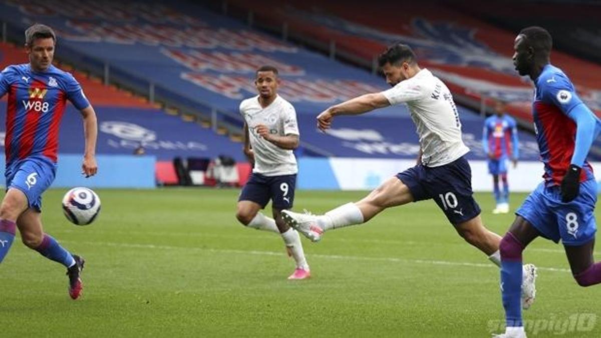 Manchester City, Crystal Palace galibiyetiyle Premier Lig şampiyonluğuna yaklaştı