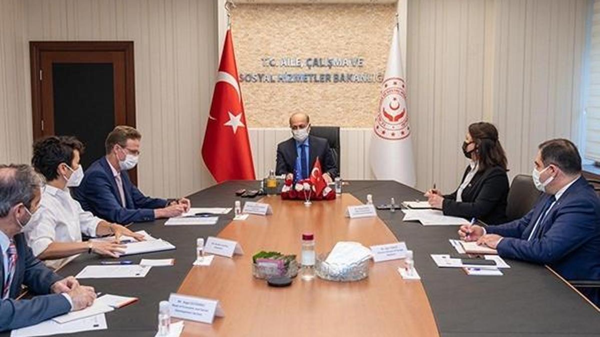 Bakan Bilgin, AB Türkiye Delegasyonu Başkanı ile görüştü