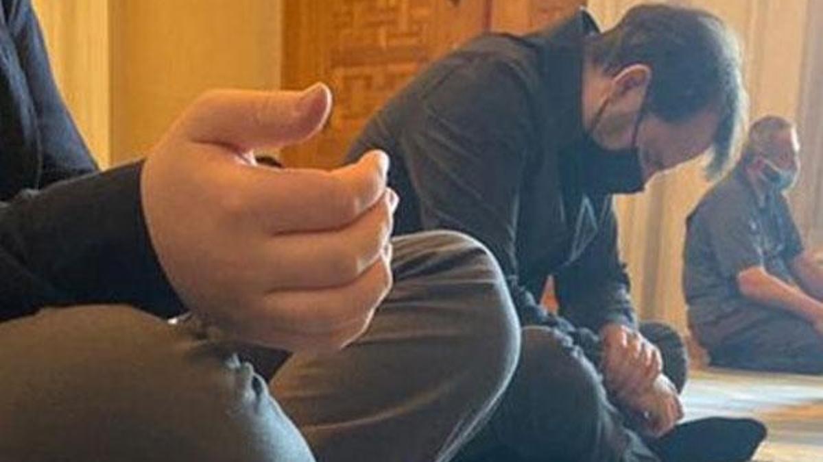 Berat Albayrak Çamlıca Camii'nde görüntülendi