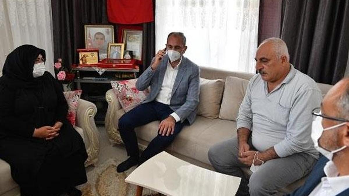 Cumhurbaşkanı Erdoğan şehit ailesiyle telefonda görüştü