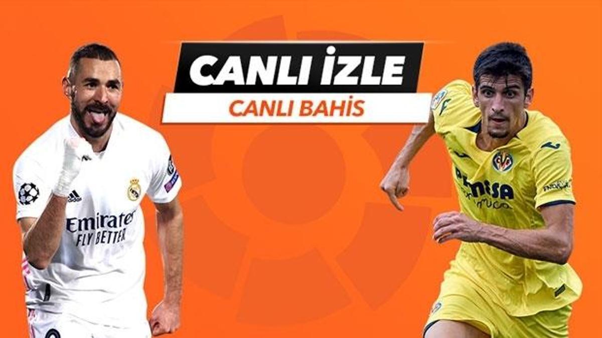 Real Madrid - Villarreal maçı Tek Maç ve Canlı Bahis seçenekleriyle Misli.com’da