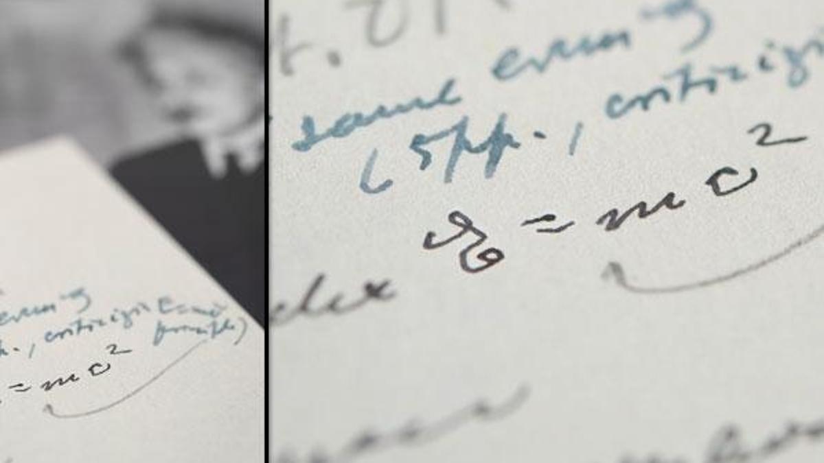 Einstein’ın E=mc² formülünü içeren mektubu 1,2 milyon dolara satıldı