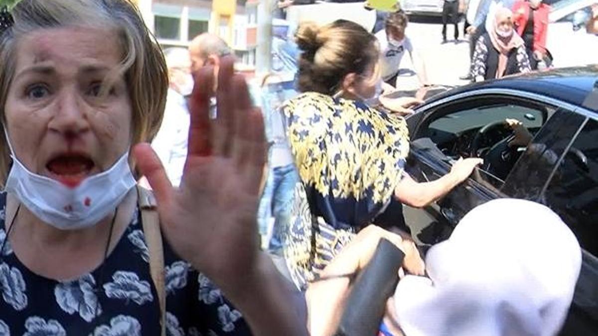 Ekrem İmamoğlu'na protestoda arbede çıktı