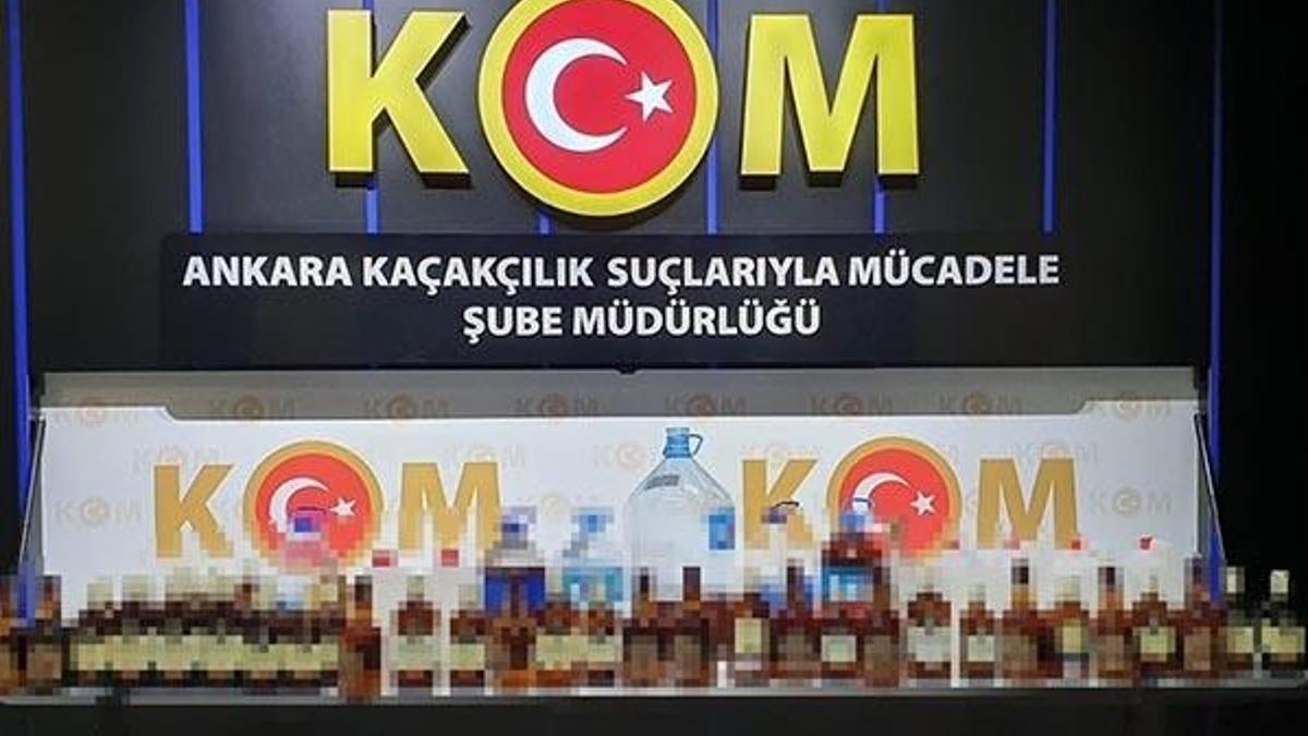 Ankara'da 'sahte içki' operasyonu! Çok sayıda gözaltı var