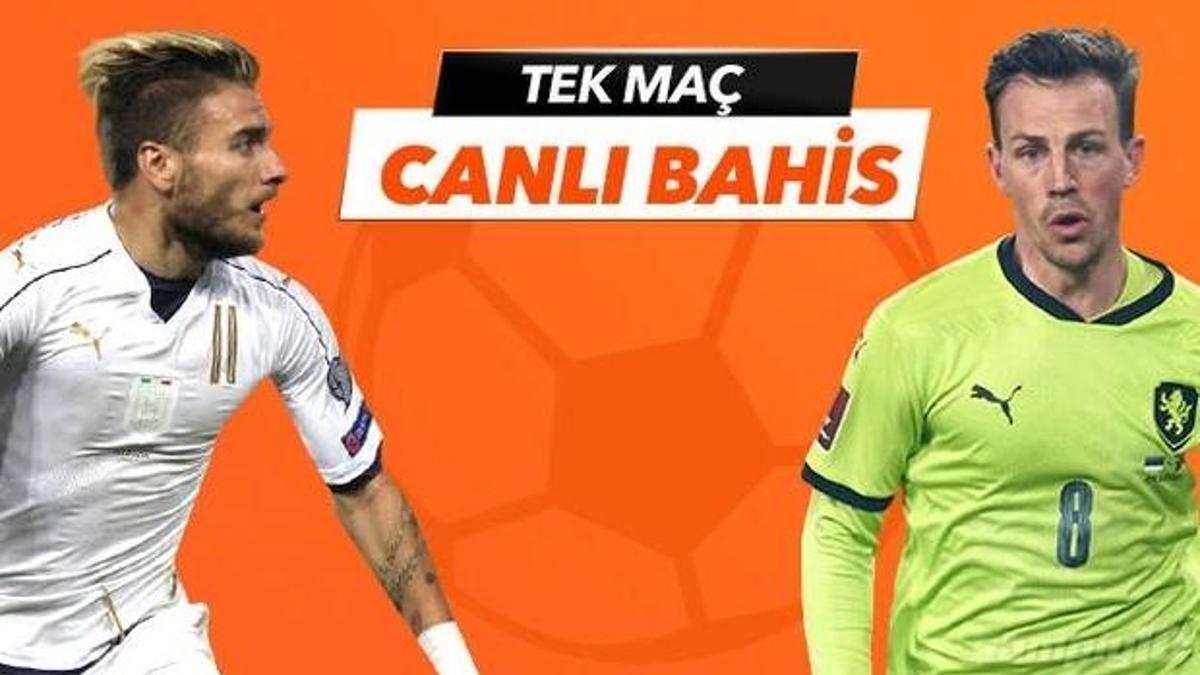 İtalya - Çekya maçı Canlı Bahis seçenekleriyle Misli.com’da