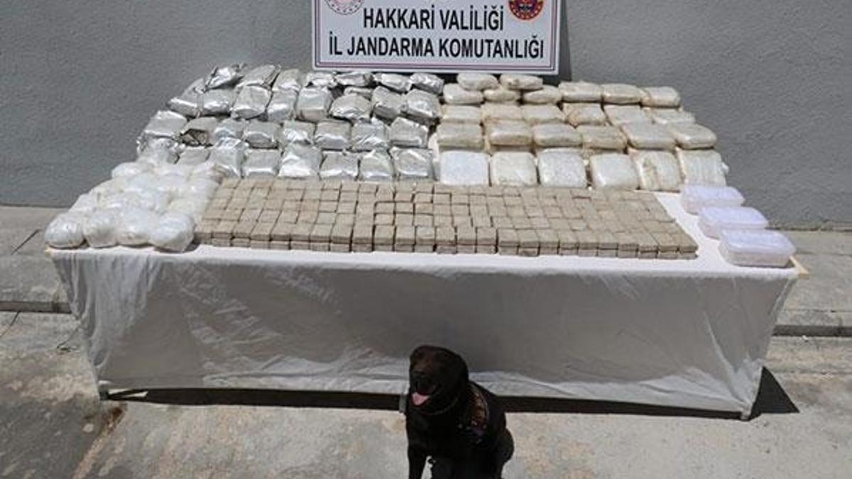 İran sınırında, at sırtında 181 kilo uyuşturucu ele geçirildi