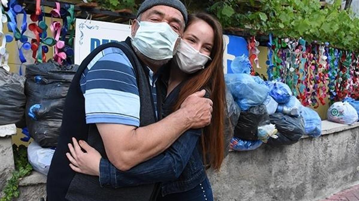 Dede ve torunun mavi kapaklarını çalan şüpheli yakalandı