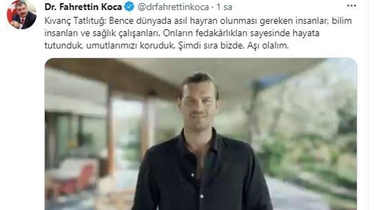 Kıvanç Tatlıtuğ'dan aşı çağrısı