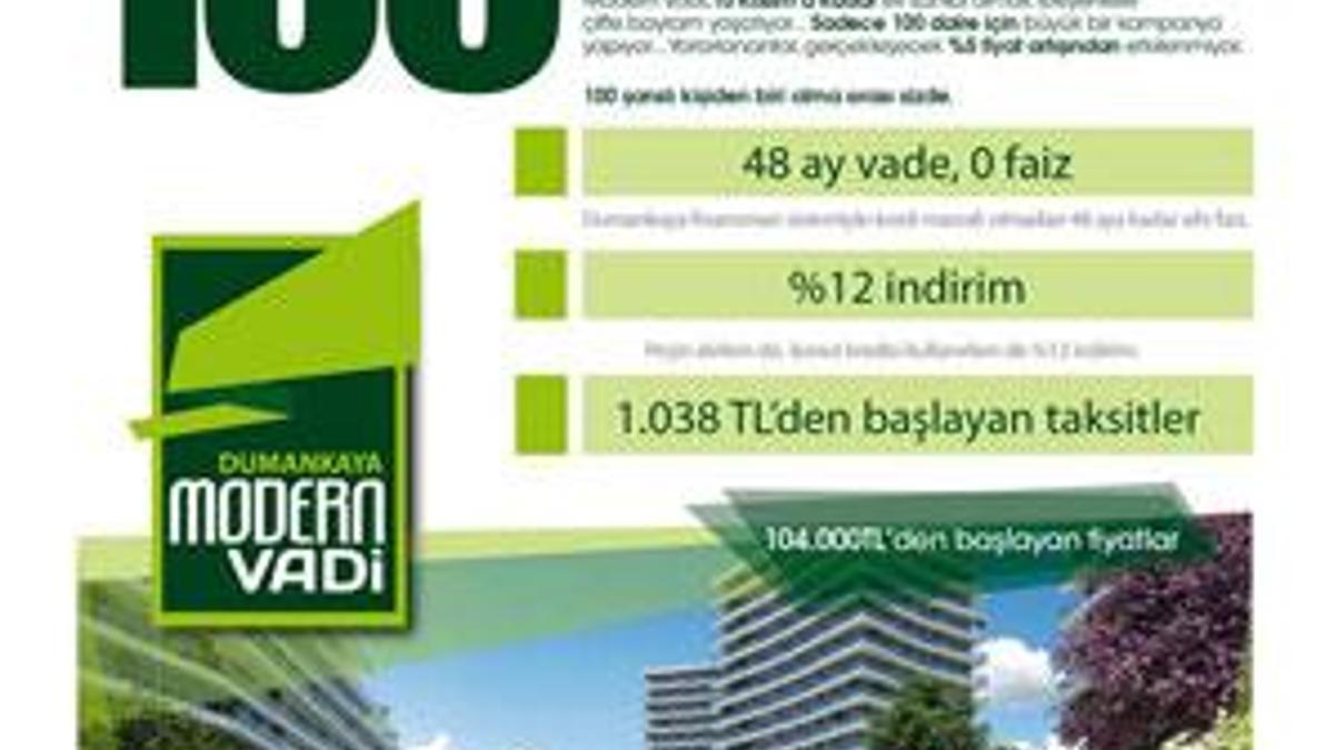 Dumankaya Modern Vadi cazip kampasıyla ev sahibi yapıyor