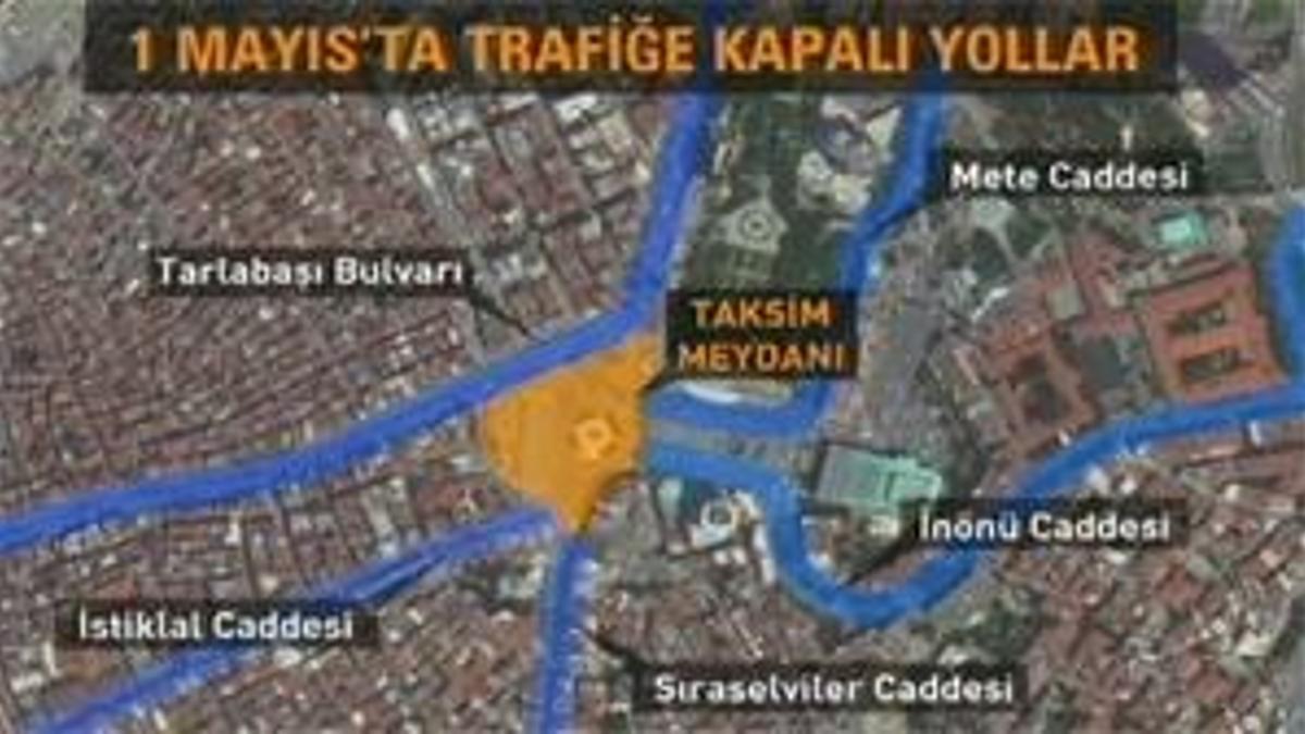 Valilik 14 bin polisle 1 Mayıs’ta Taksim’de