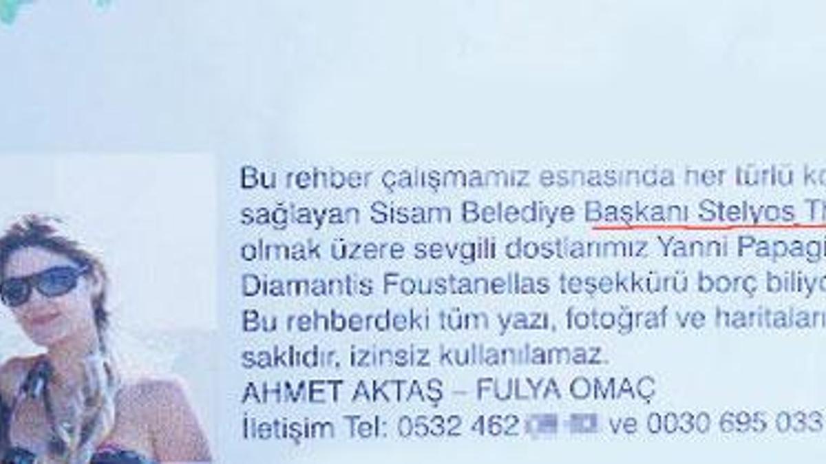 Türkçe rehber Yunanistan'ı karıştırdı!