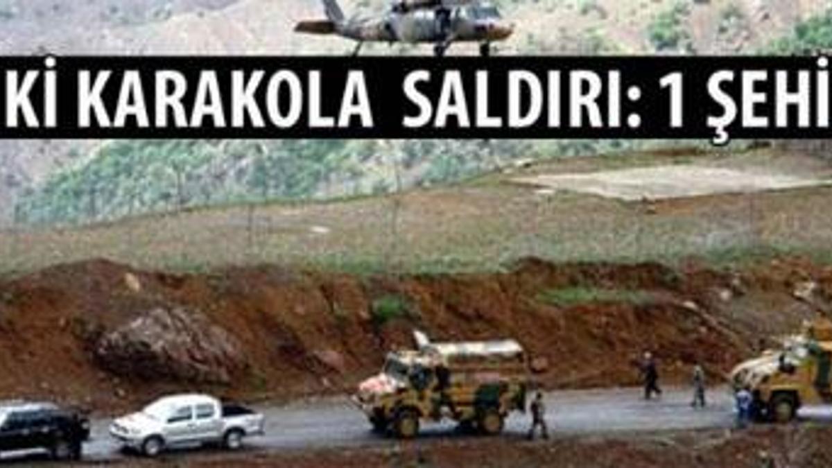 Van'da saldırı: 1 şehit!