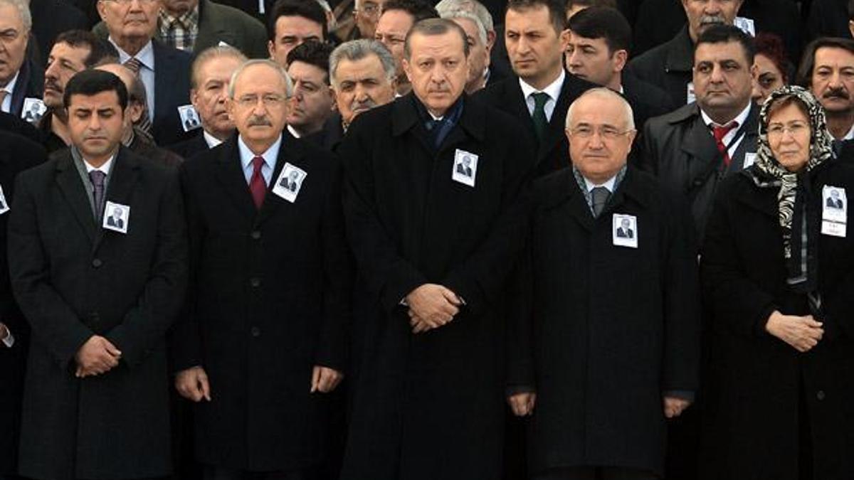 Cenazeye sadece o katılmadı