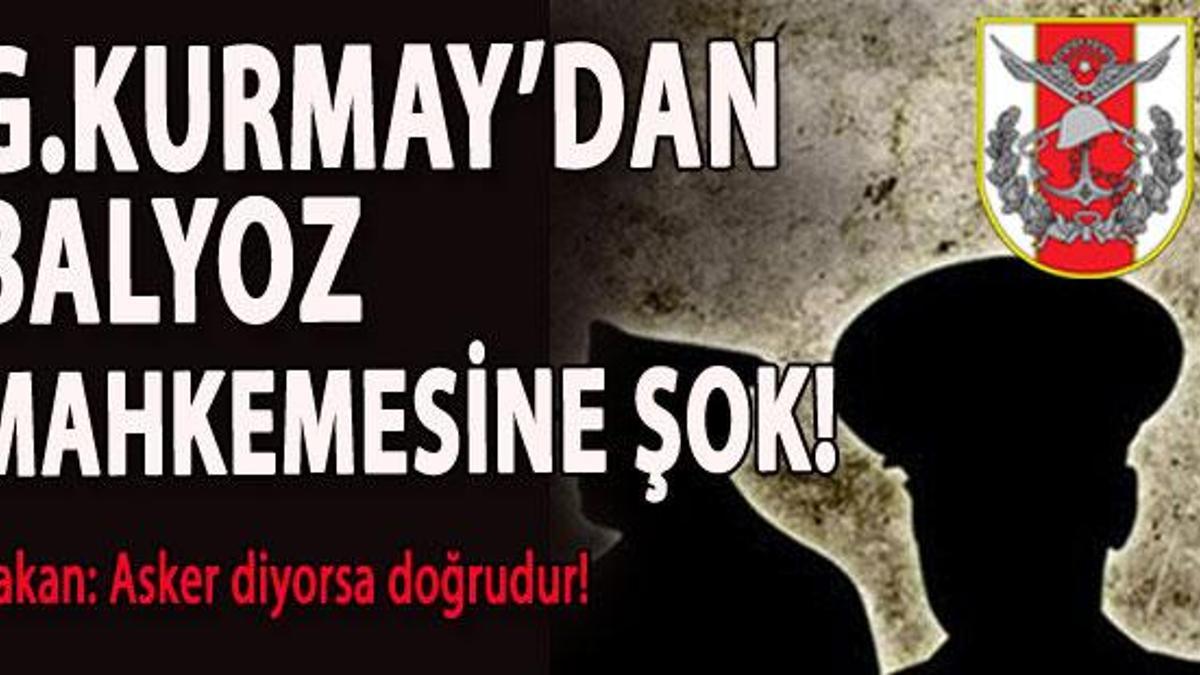 Balyoz hakiminden TSK'ya yanıt!