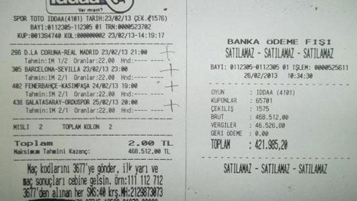4 liraya rekor ikramiye!