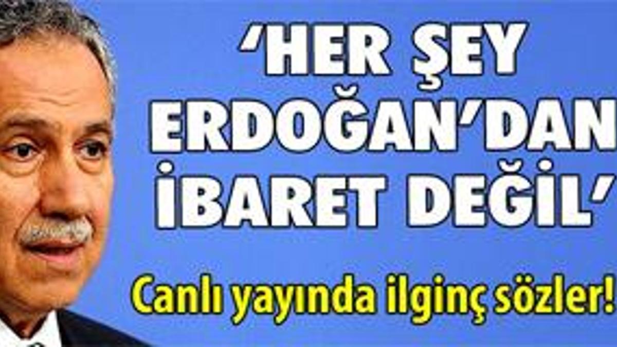 Arınç'tan önemli açıklamalar!