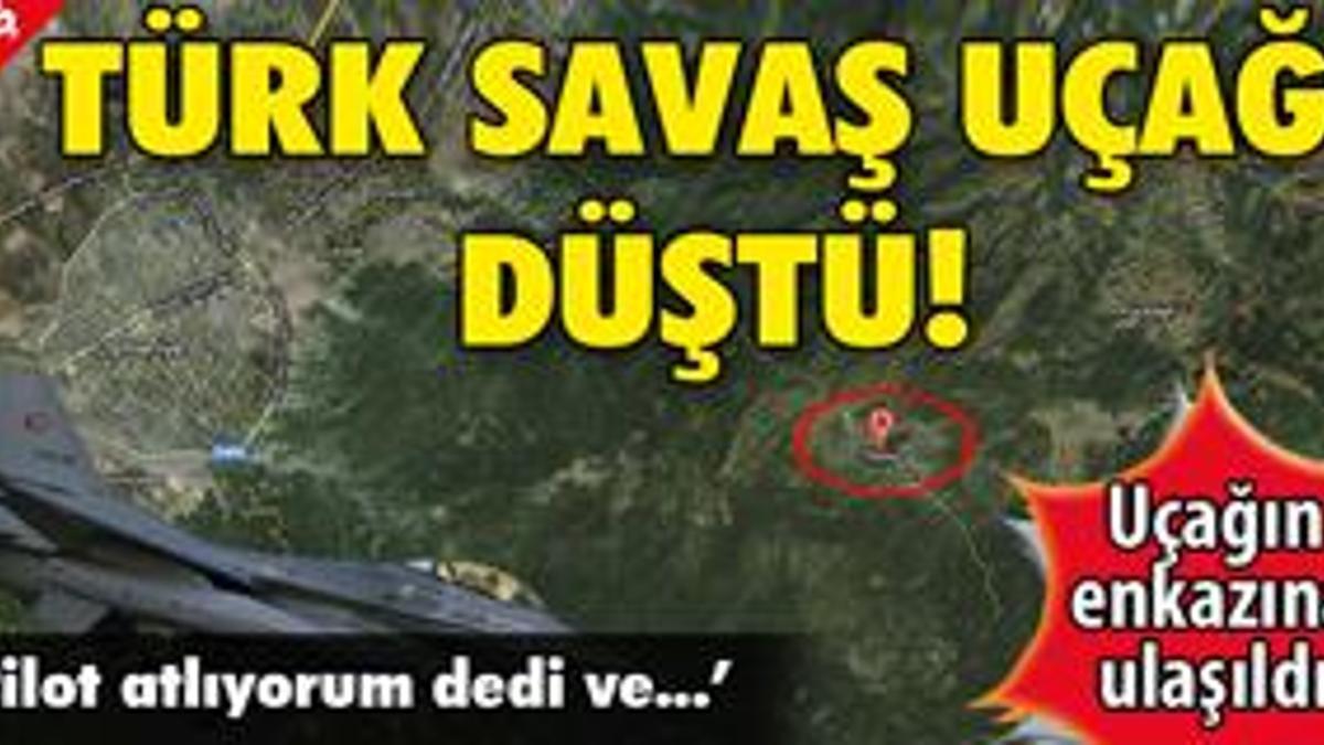Düşen F-16'nın pilotundan acı haber!