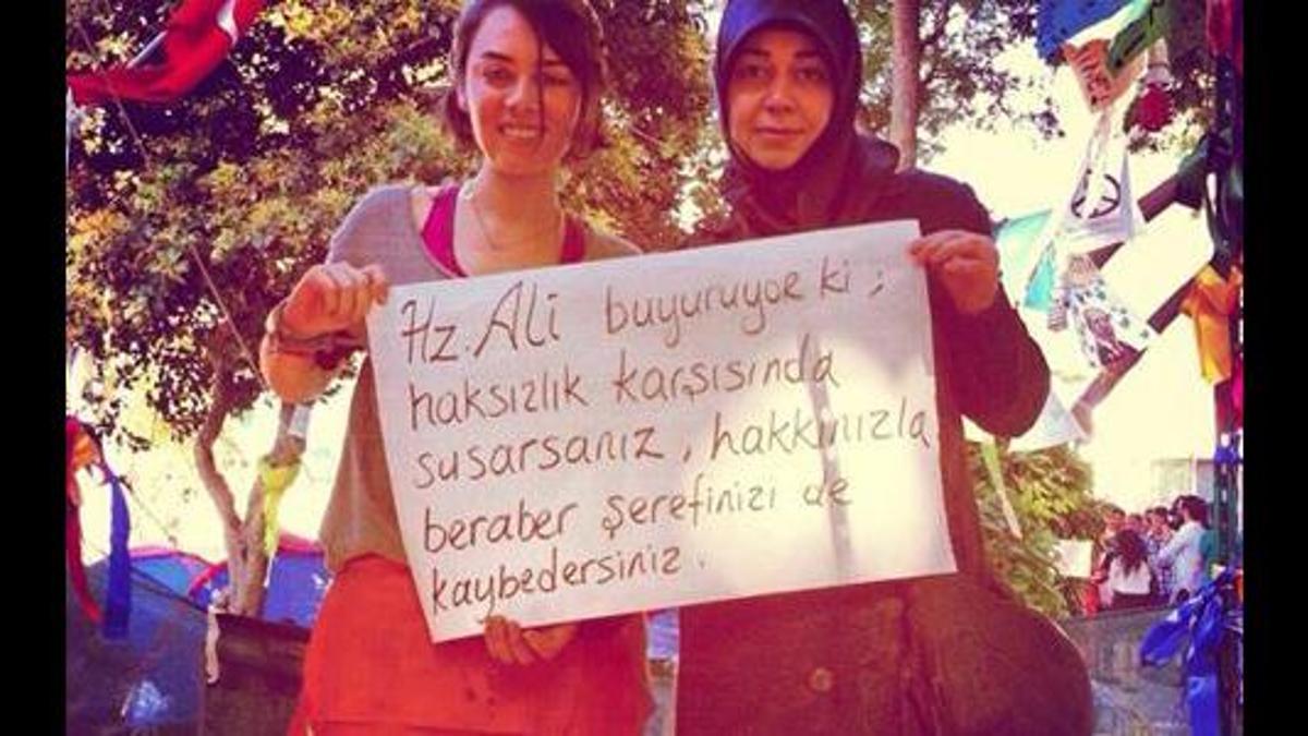 Gezi'de Hz. Ali mesajı!