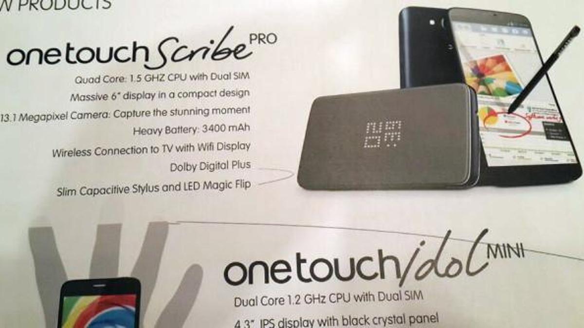 Alcatel''den dev ekranlı telefon geliyor!