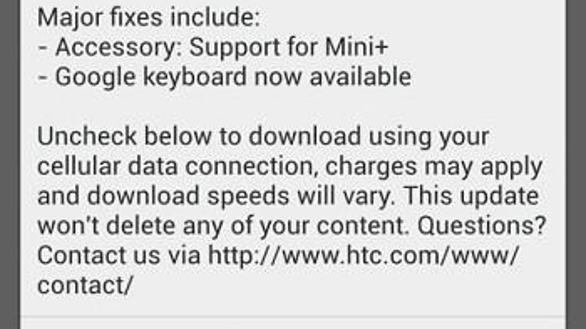 HTC One için bir güncelleme daha!
