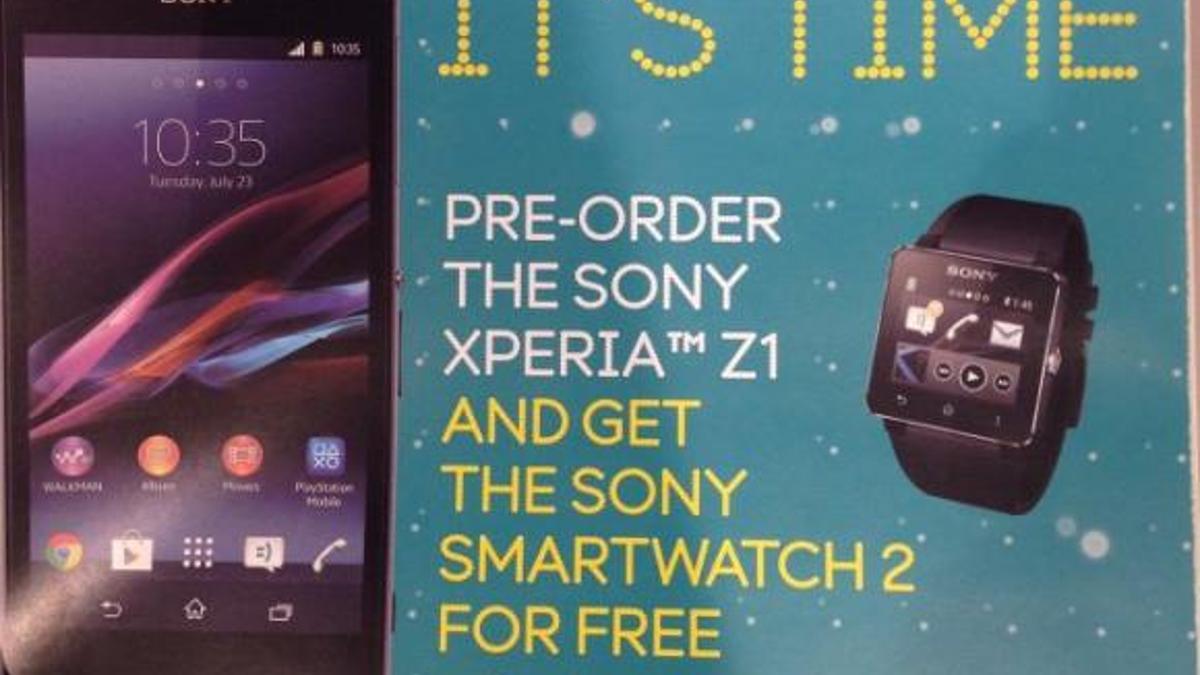 İngiliz taşıyıcı Xperia Z1 siparişi veren akıllı saat hediye ediyor