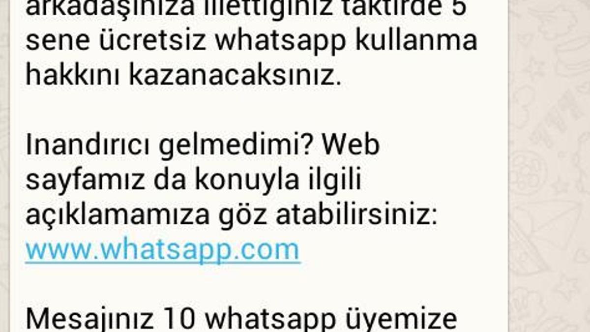 Yeni Whatsapp Kandırmacası!
