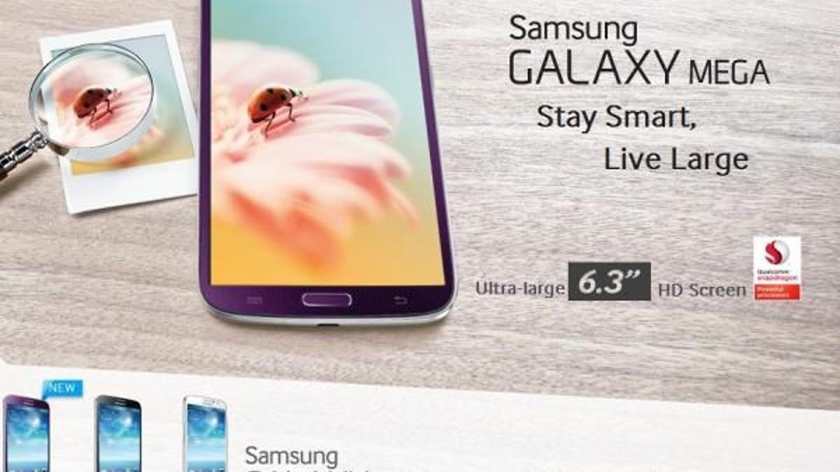Galaxy Mega 6.3''e mor renk seçeneği geliyor
